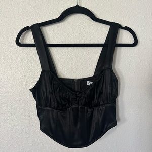 ZARA BLACK CORSET TOP